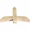 Ekena Millwork Bellingham Rough Sawn Timber Gable Bracket, Douglas Fir, 48"W x 32"H x 6"D x 6"F, 16/12 Pitch GBW048X32X0606BEL00RDF - alternate 3